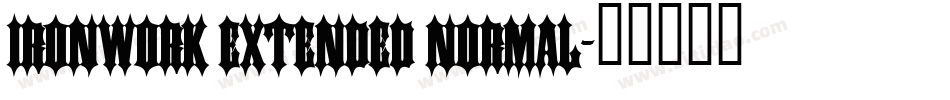 Ironwork Extended Normal字体转换